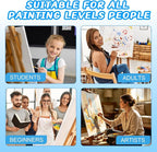 ESRICH Large Canvas for Painting, 10 Pack Square Canvas Boards for Painting - Image 5