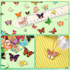 MARFOREVER 120 Pcs Butterfly Charms - Image 2