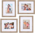 Sheffield Home 4 Piece Gallery Wall Frame Set, 8x10 Inch, Light Natural by SheffieldHome