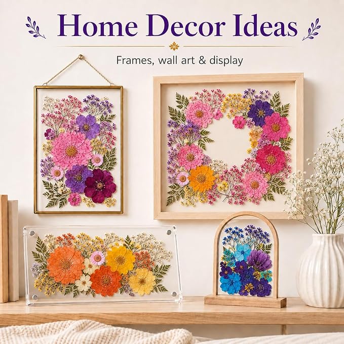 210 pcs Dried Flowers for Resin, Natural Flowers and Leaves Kit - Image 8