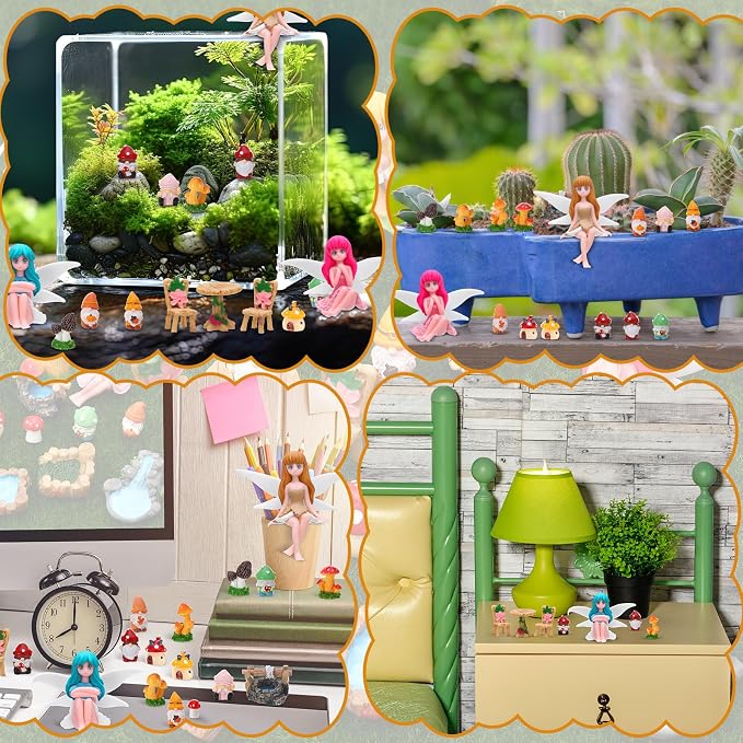 29Pcs Fairy Garden Accessories, Miniature Garden Ornaments Landscape - Image 5