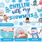 Winter Bulletin Board Decoration Set Christmas Snowman Classroom Decoration - Image 3