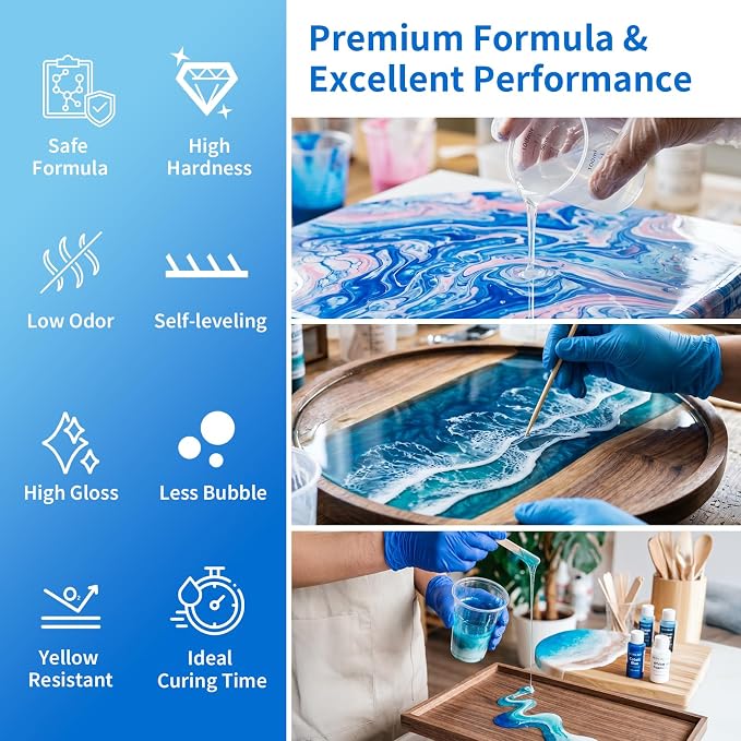 2 Gallon Epoxy Resin Kit Crystal Clear Resin - Image 2