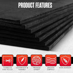 Foam Sheets for CraFts, EVA Foam, 6mm Thick, 20 Pack, 9 x 12 Inch | Houseables - Image 2