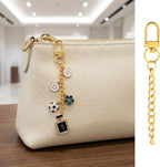 20pcs Gold Keychain Making Kit, Key Ring Swivel Snap Hook Chains, Alloy - Image 4