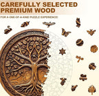 Tree of Time Puzzles Adults Gifts Wooden 270 Pieces 13.4 * 13.4in - Image 3