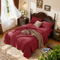 LBRO2M 100% Cotton Sheets Set Deep Pocket 19", 1000 Thread Count Full Size 4 by LBRO2MBedding