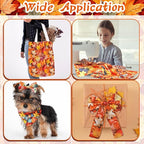 HunnmingRe 20 Pcs 10''x10'' Fall Maple Leaves Quilting Fabric Square Autumn - Image 5
