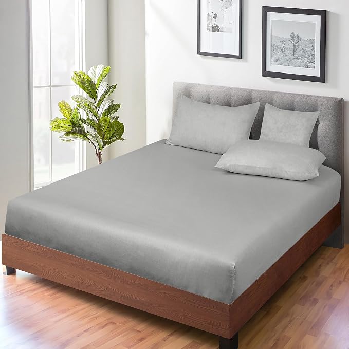 ROYALE LINENS 300 Thread Count 100% Long Staple Combed Cotton Fitted Sheet - Image 6
