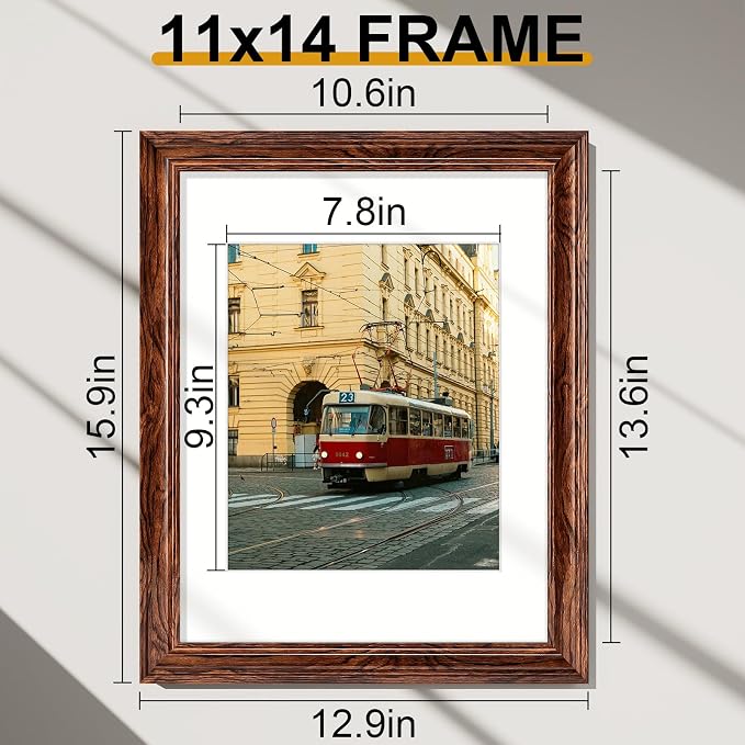 Vittanly 11x14 Picture Frames Set of 2, Ornate Vintage Photo Frame - Image 2