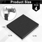 ToLanbbt Polyurethane Foam Sheets, 4P 12 x 12 x 1 Inch Cuttable Tool Box Case - Image 2