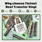 Tintnut Tree Leaf Heat Transfer Vinyl, 12 Sheets 12"x10" Iron on Vinyl | Nature - Image 3