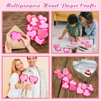 Eaasty 1080 Sheets Valentine's Day Heart Cutouts Paper Heart Cutouts Assorted - Image 7