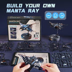 ROKR Mechanical Manta Ray 3D Metal Model Puzzle - Image 7