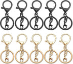 Gkeygo 10 Pack a Set Metal Lobster Claw Clasps and Key Rings, Key Chain - Image 9