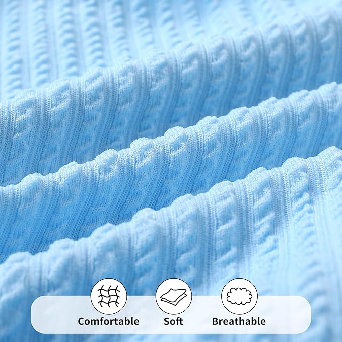 Happy Town Toddler Swimsuit Girl Solid Color Stripe One-Piece Baby Bathing Suits