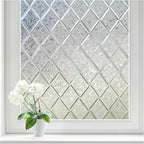 Haton Window Privacy Film Decorative Frosted Glass Window Film, Sun Blocking by HatonHomeDecor