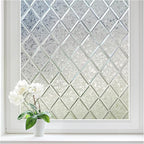 Haton Window Privacy Film Decorative Frosted Glass Window Film, Sun Blocking by HatonHomeDecor