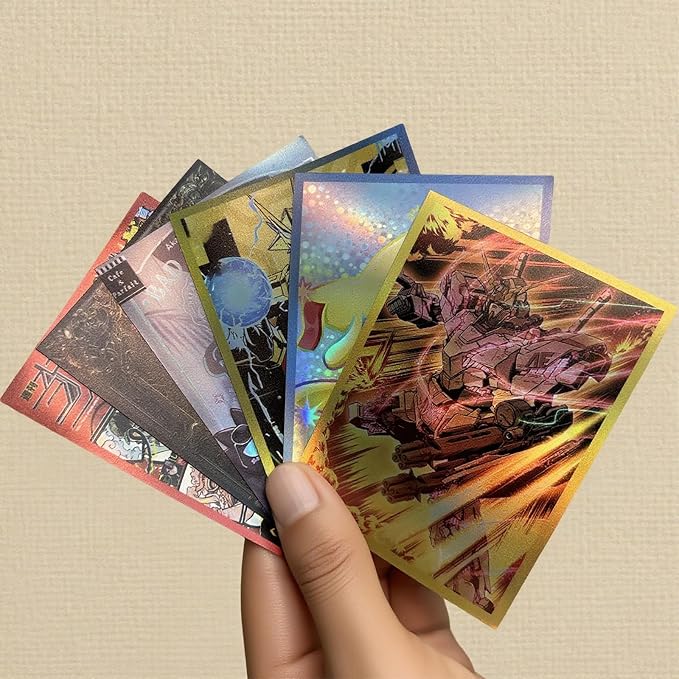Custom Holographic Card Sleeves No Border, Laser Flashing Shiny Design - Image 4