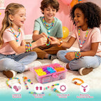 DDAI Animal Jewelry Making Kit for Kids, Snap & String Pop Beads - Image 6