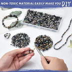 1000pcs Faceted Rondelle Beads, 4/6/8mm Crystal Glass Beads - Image 5