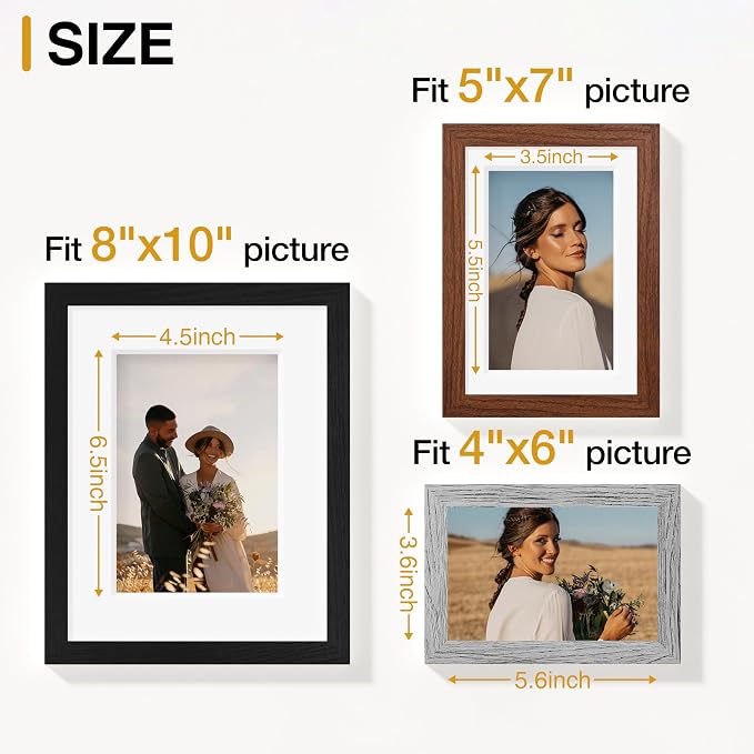 Vittanly 15 Pack Picture Frames Collage Wall Decor, Gallery Frame Set - Image 3