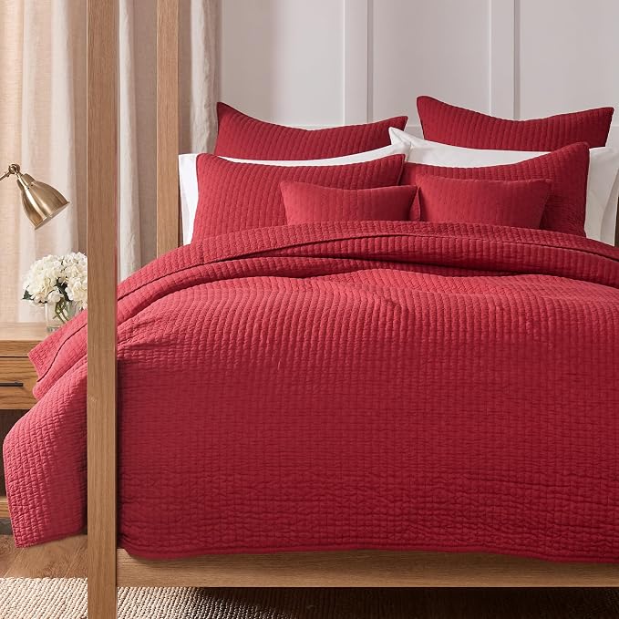 Levtex Home Cross Stitch Reversible Full/Queen Quilt Set - Image 7