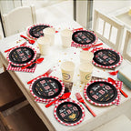 Tevxj 96 PCS BBQ Baby Shower Plates Napkins BabyQ Party Tableware It’s A Baby Q - Image 5