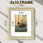 Vittanly 8x10 Picture Frames Set of 2, Ornate Vintage Photo Frame - Image 2