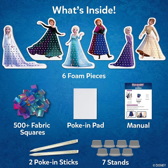 Skillmatics Poke-in Art – Disney Frozen, Mess-Free DIY Wood Craft Kit | - Image 3