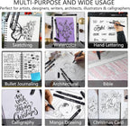 MARTCOLOR Micro Pen Fineliner Pens, 10 Size Archival Black Ink Pens | Fine - Image 6