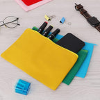 12 Pieces Cotton Canvas Makeup Bag, Blank DIY Craft Bag - Image 2