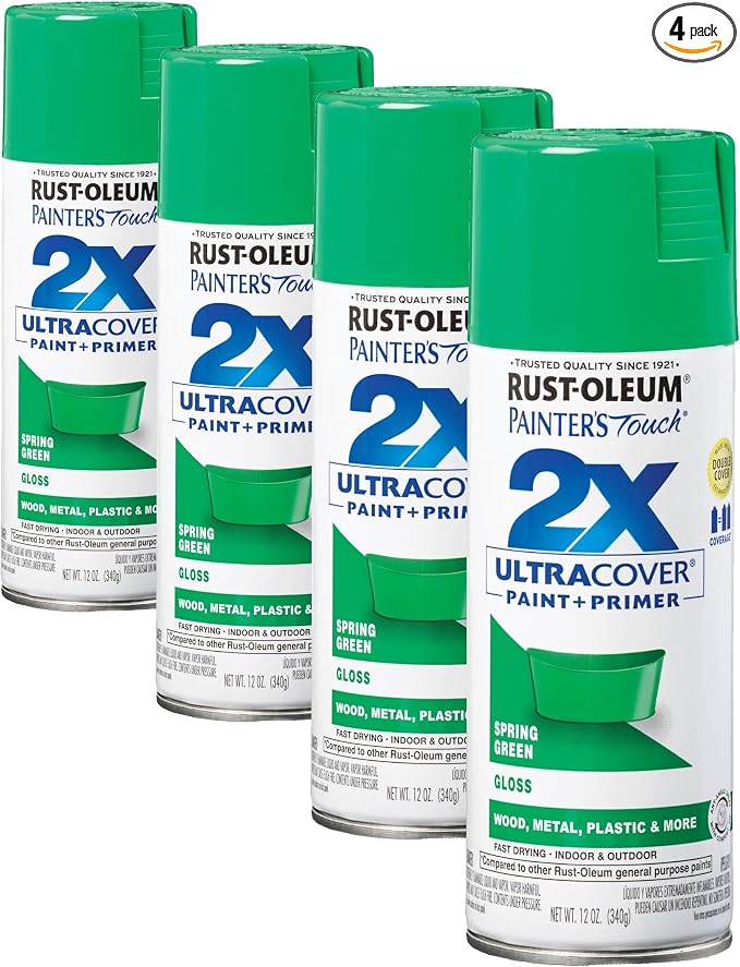 Rust-Oleum 334055 Painter's Touch 2X Ultra Cover Spray Paint, 12 oz, Gloss by Rust-Oleum