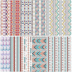 ONEART | 10 Pieces Bohemian Printed Clear PVC Vinyl Sheets, A4 Size Ethnic Boho - Image 6