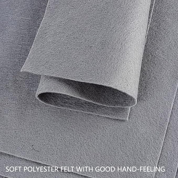 Jtnohx Color Felt, Soft Felt Sheets, 1.4mm Thick 8"x12" Handicraft Felt Fabrics - Image 6