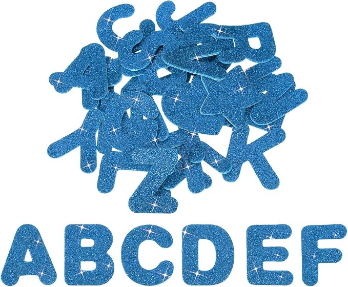 PATIKIL Alphabet Foam Stickers, Dark Blue by PATIKIL