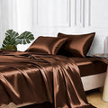 MR&HM Satin Bed Sheets, Full Size Sheets Set by MRHM