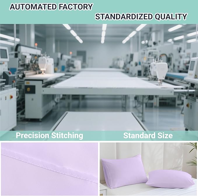 ZPECC Pillow Cases King Size Set of 12, 20x36 Envelope Closure Pillowcases - Image 4