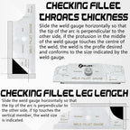 ZeeDix Metal Fillet Weld Gauge Set | Stainless Steel Welding Inspection Gauge - Image 5