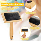Tessco for you 2 Pcs Wool Carders, Hand Carders for Wool Needle Felting Brush - Image 3