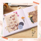 80 Pieces Natural Scrapbooking Stickers, Self-Adhesive Flower Stickers - Image 4