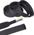 2 in 1 Heat Shrink Braided Sleeving Fabric Tubing-Ideal fit Irregular Shape by Sunnarepoon