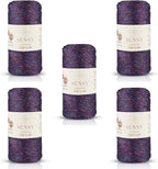 5 Skeins of Sensy Premium 2mm 251 Yards Sparkle Polyester Rope 90% by SSENSY