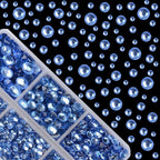 4000Pcs Mixed Size Hot Fix Round Crystals Gems Glass Stones Hotfix Flat Back - Image 2