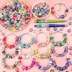 Zyehxed 220Pcs European Large Hole Craft Beads - Image 5