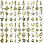 WOCRAFT 60pcs Antique Gold Ocean Bracelet Charms by WOCRAFT