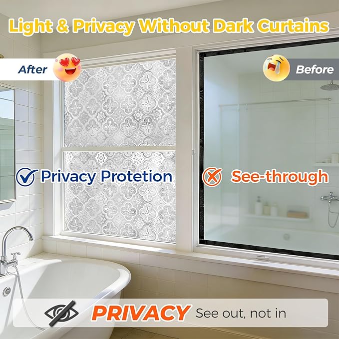 OHTMERU Window Privacy Film Decorative - Image 3