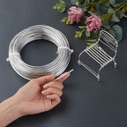 Fashewelry 65.6 Feet 3.5mm Aluminum Wire Silver Bendable Metal Craft Wire - Image 4