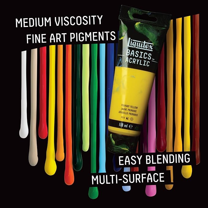 Liquitex BASICS Acrylic Paint, 118ml Tube, Raw Umber - Image 4