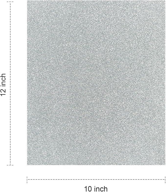 Efuncro- 10 Pack Glitter HTV 12'' x 10'' Heat Transfer Vinyl Bundle, Iron on - Image 2